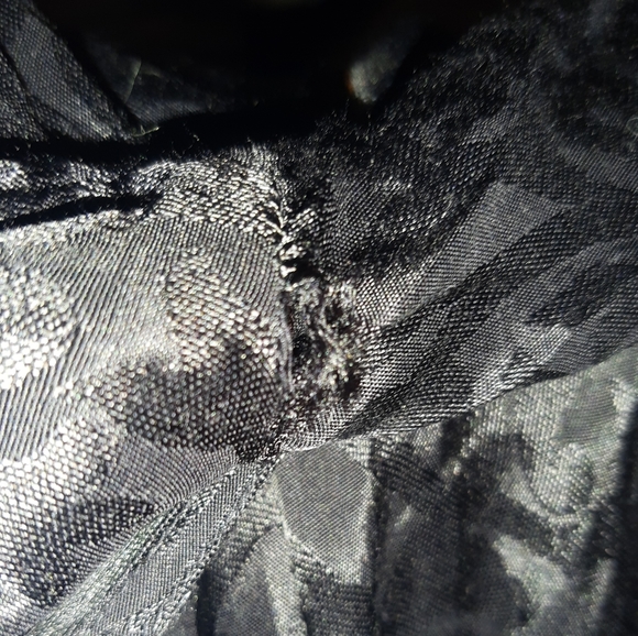 Black satiny long sleeve maxi dress UK 12 Joe Browns Goth Whimsigoth Halloween - Picture 13 of 13